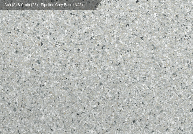 Ash (S) & Grain (25) — N43 Pipeline Grey base, official APC sample