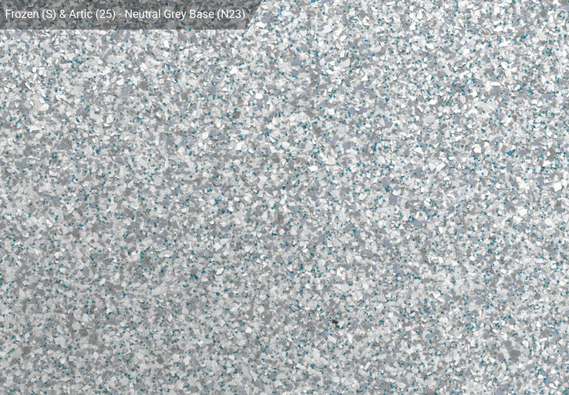 Frozen (S) & Artic (25) — N23 Neutral Grey base, official APC sample