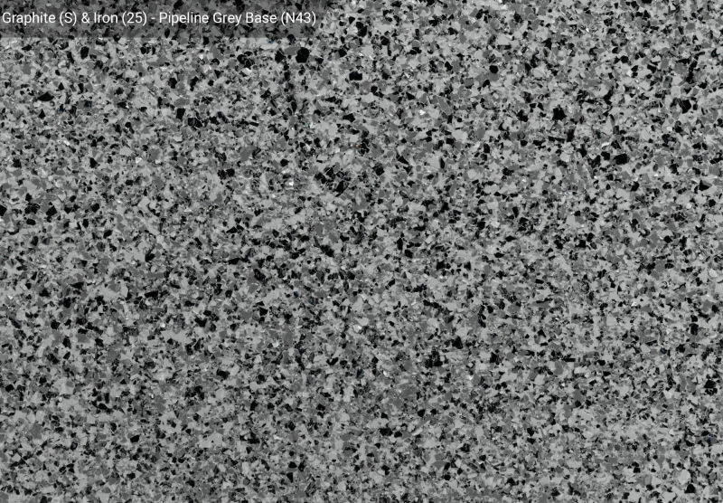 Graphite (S) & Iron (25) — N43 Pipeline Grey base, official APC sample