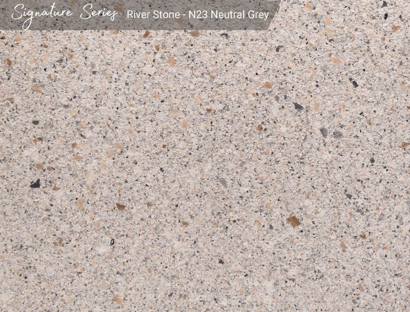 River Stone — N23 Neutral Grey base, official APC sample