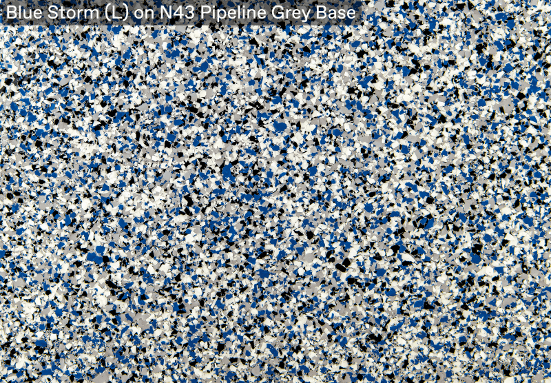 Blue Storm (L) — N43 Pipeline Grey base, official APC sample