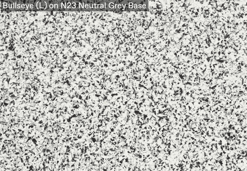 Bullseye (L) — N23 Neutral Grey base, official APC sample