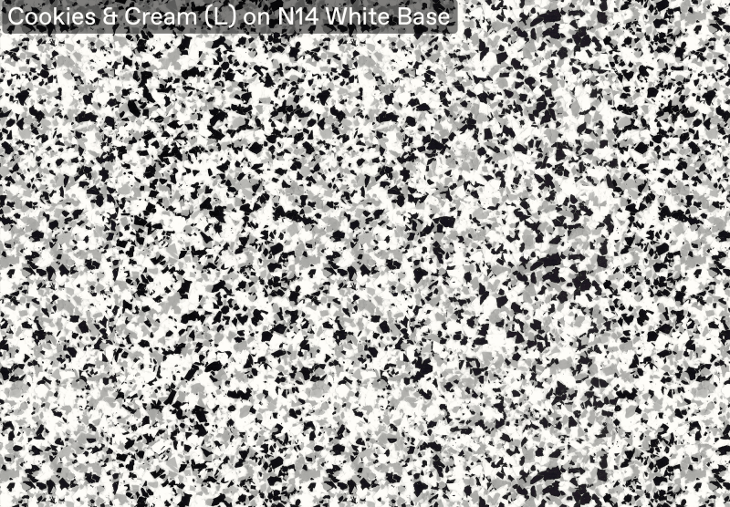 Cookies & Cream (L) — N14 White base, official APC sample